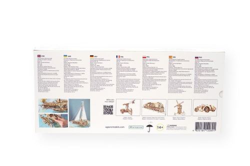 houten 3D puzzel modelbouw Trimaran  Merihobus