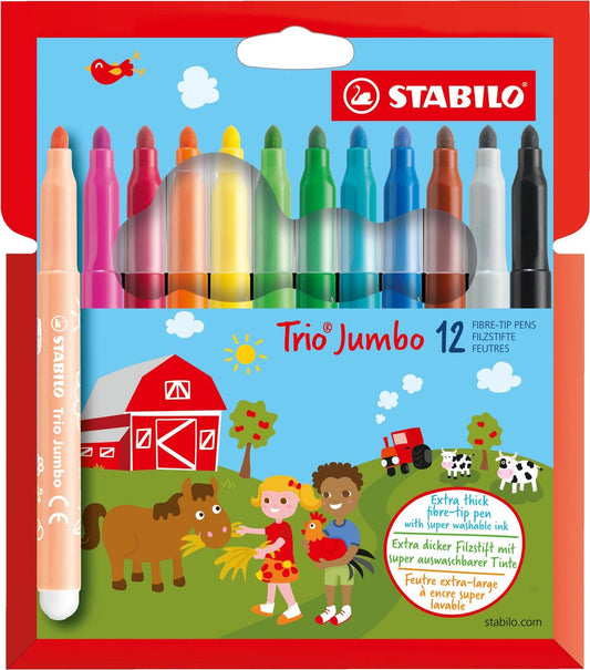 STABILO trio jumbo 12 marqueurs