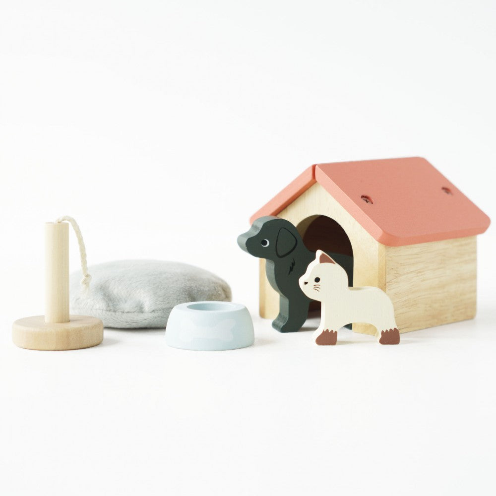 hond en kat met uitzet