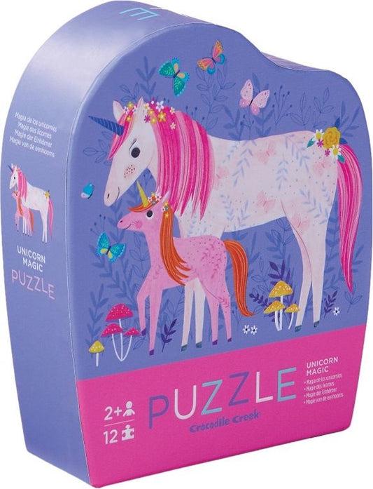 puzzel mini unicorn magic 12pc