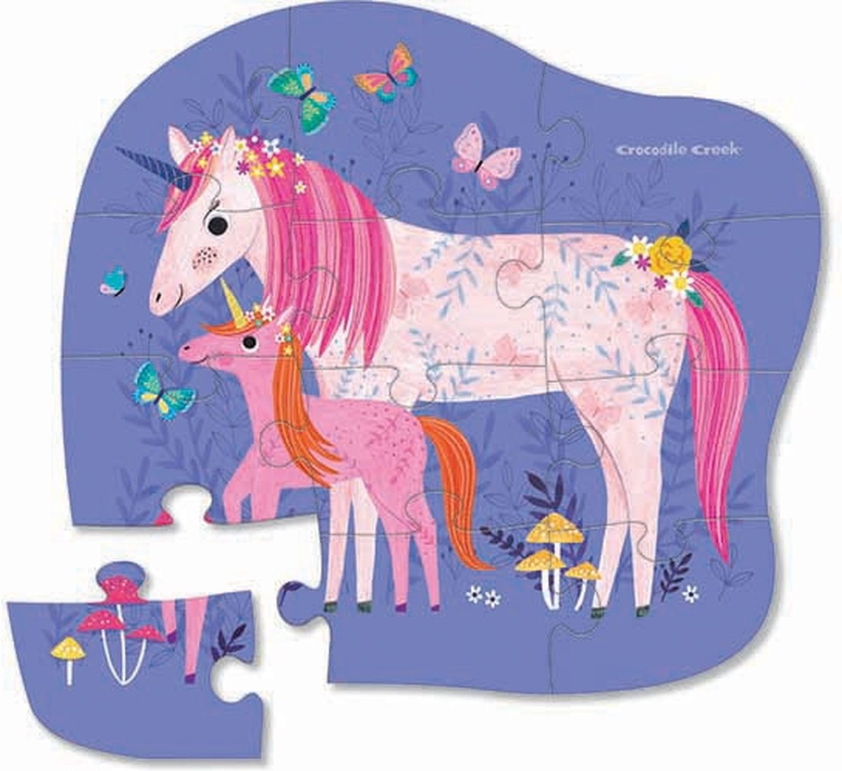 puzzel mini unicorn magic 12pc