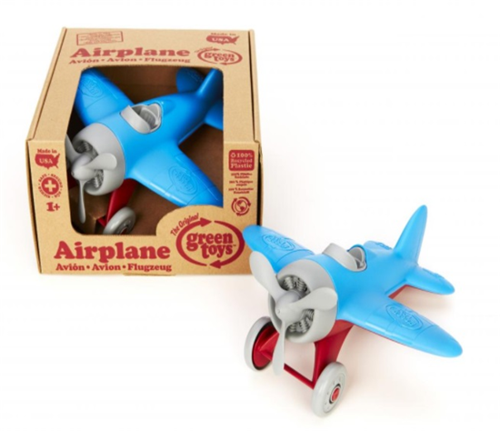 vliegtuig blauw greentoys