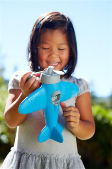 vliegtuig blauw greentoys