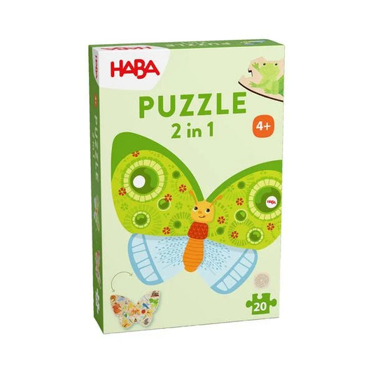houten puzzel 2in1 vlinder
