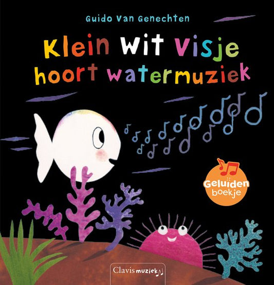 livre sonore petit poisson blanc entend la musique de l'eau FRA