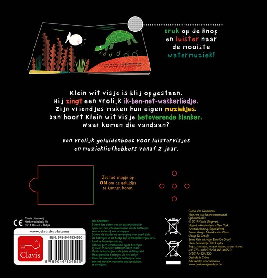 geluidenboekje klein wit visje hoort watermuziek NED