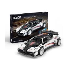 Kit de construction voiture de course bleue tout-terrain à rétrofriction CADA