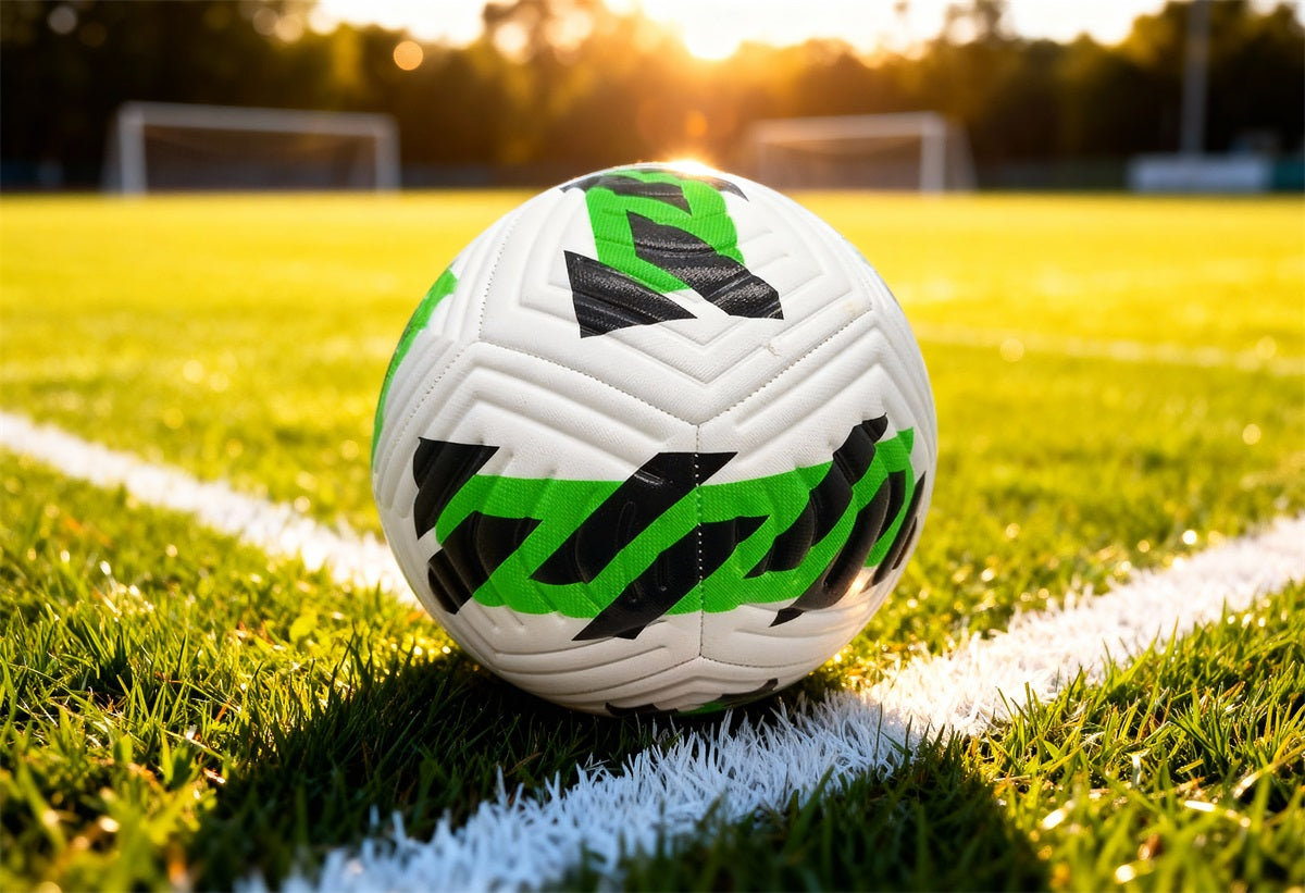 voetbal wit-groen-zwart