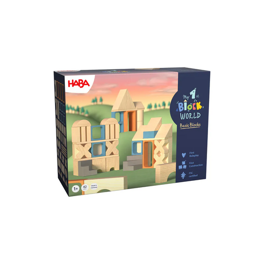 extra grote bouwstenen set - 42 delen XL- mijn eerste blokken wereld HABA