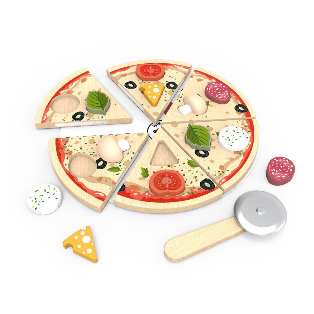 pizza puzzel hout