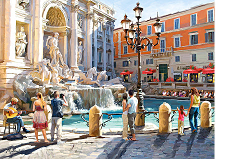 puzzle la fontaine de trevi 3000pc 