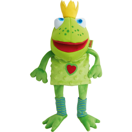 handpop kikkerkoning - HABA - marionette à main roi grenouille