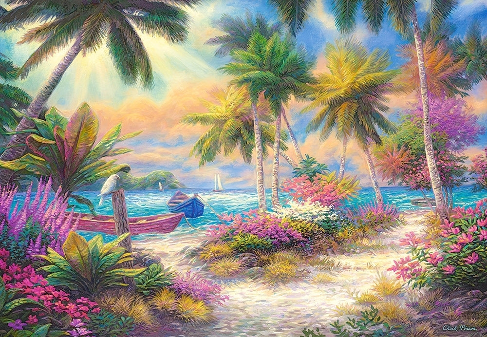 puzzle île aux palmiers 1000pc 