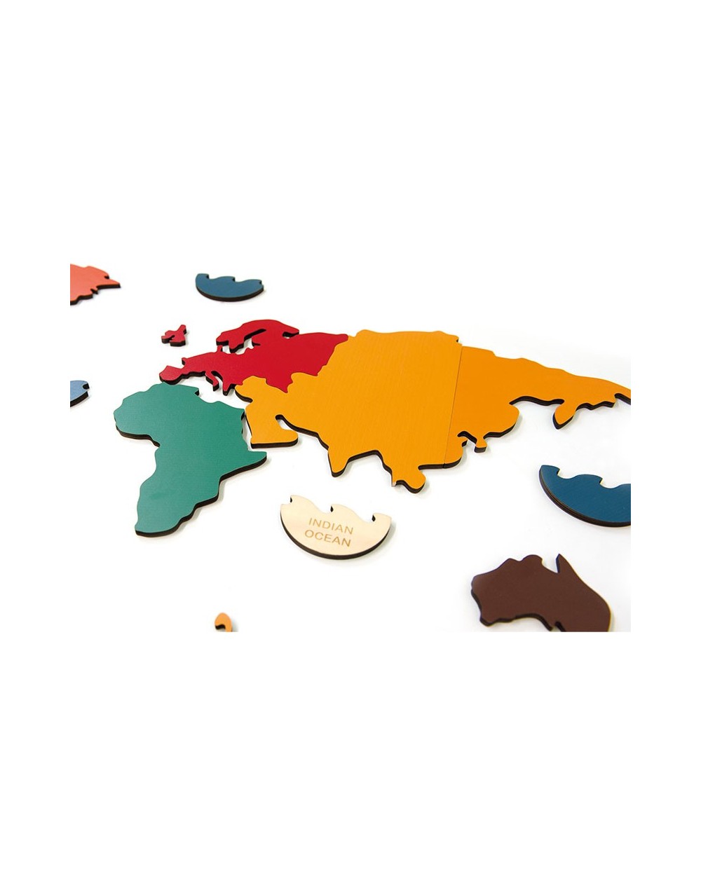 Puzzle carte du monde en bois - puzzle du monde en bois