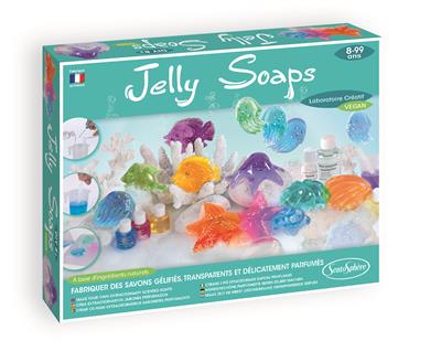 jelly soaps - make your own gel savons - préparer des savons-gel NED FRA ENG DEU 