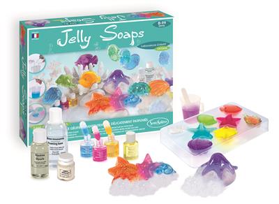 jelly soaps - gelzeepjes zelf maken - préparer des savons-gel       NED FRA ENG DEU