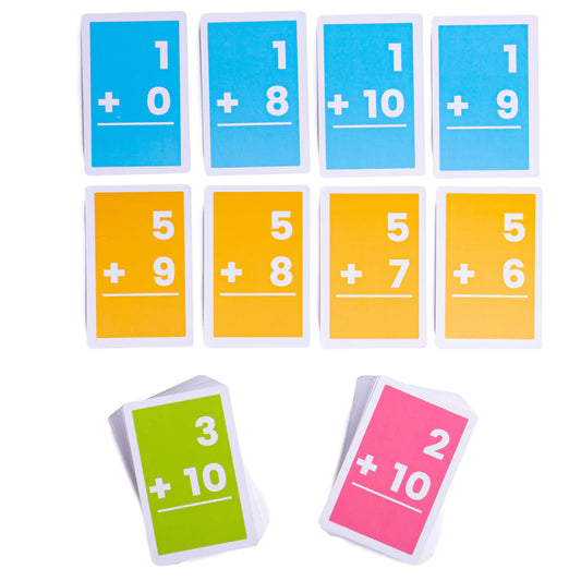 flashcards optellen van 1 tot 10 - cartes additions de 1 à 10