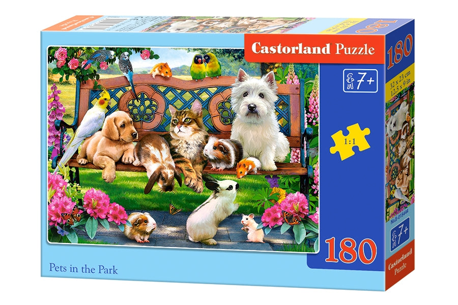 puzzel pets in the park 180pc