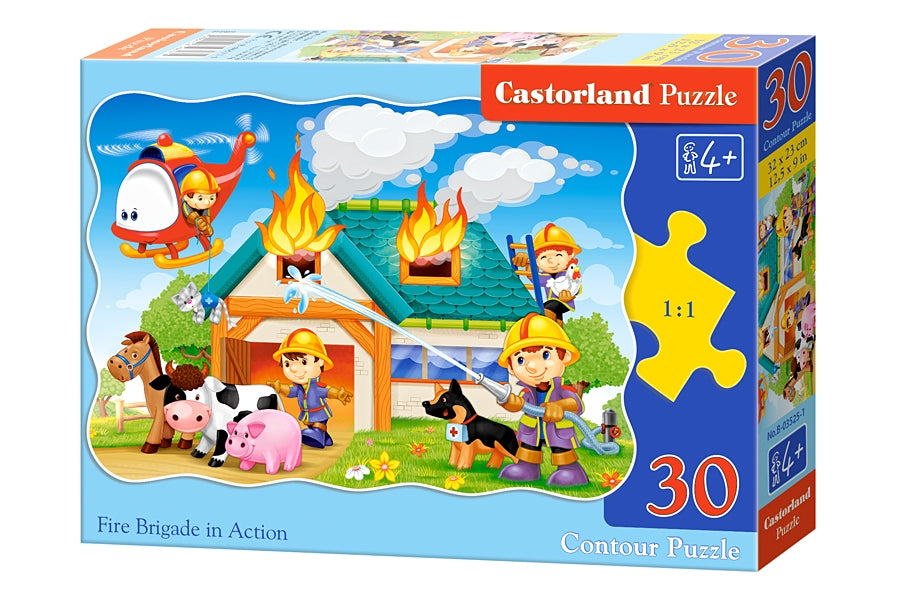 puzzel fire brigade in action 30pc