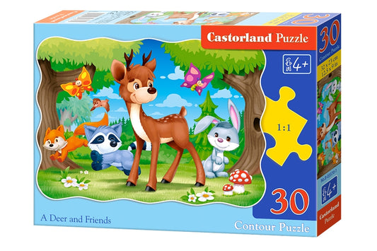 puzzel a deer and friends 30pc