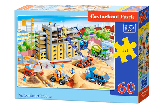 puzzle grand chantier de construction 60pc