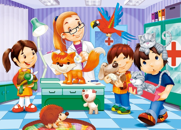 puzzel at the animal doctor 60pc