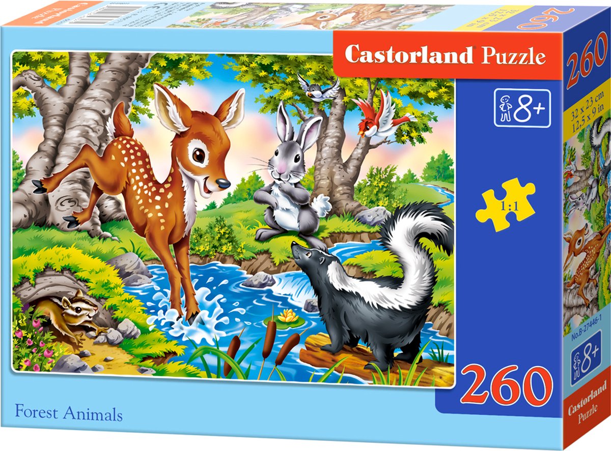 Puzzel in karton 260pc Forest Animals