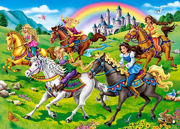puzzel princess horse ride 260pc