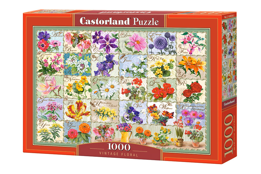puzzel vintage floral 1000pc