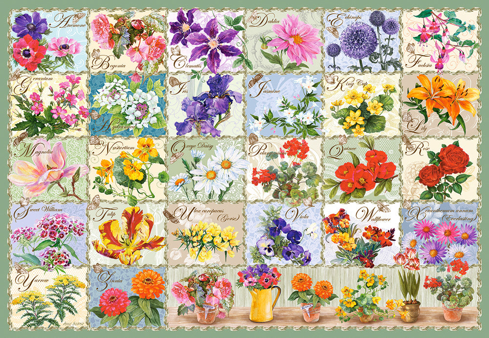 puzzel vintage floral 1000pc