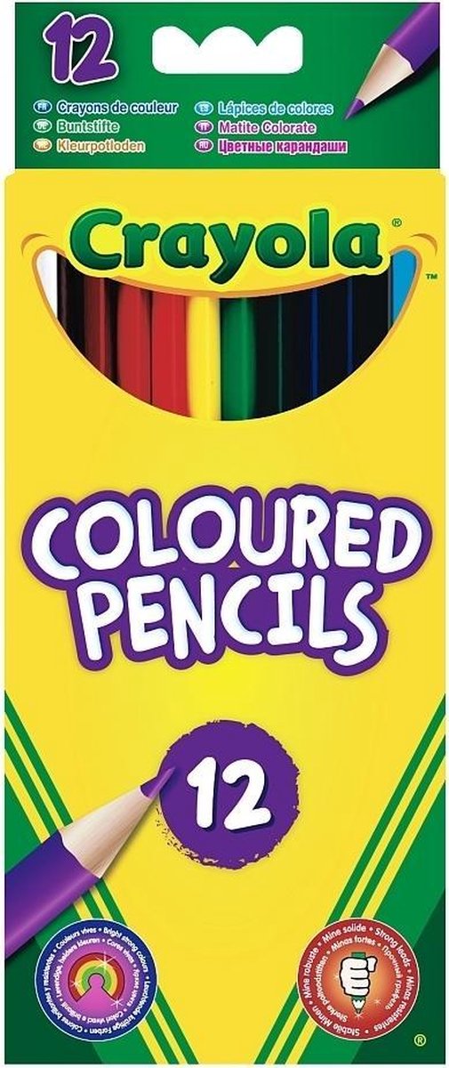 12 kleurpotloden Crayola - 12 crayons à colorer Crayola