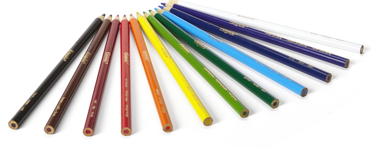 12 crayons de couleur Crayola - 12 crayons à colorer Crayola