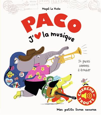 livre sonore paco j'aime la musique FRA