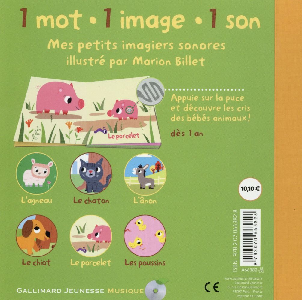 livre sonore les bebes animaux FRA