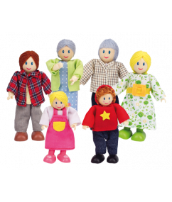 popjes set de familie - set de poupées la famille
