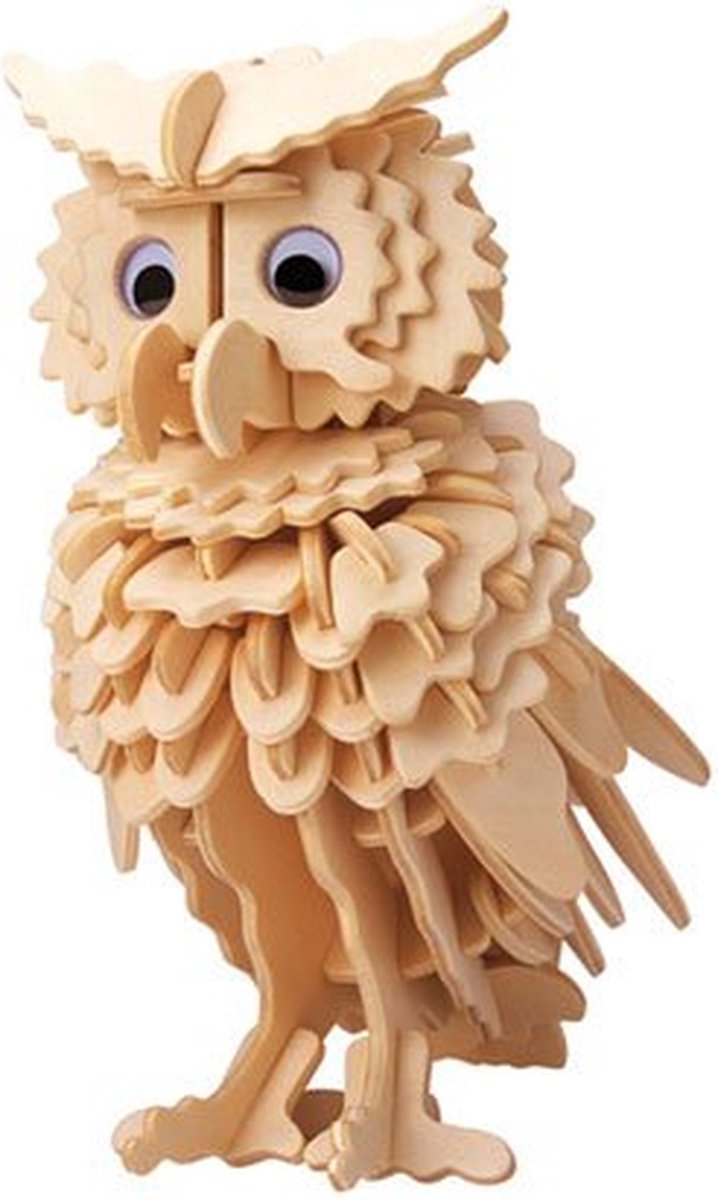 puzzel 3D hout uil - gepetto's owl 3D puzzel - puzzle en bois 3D hibou
