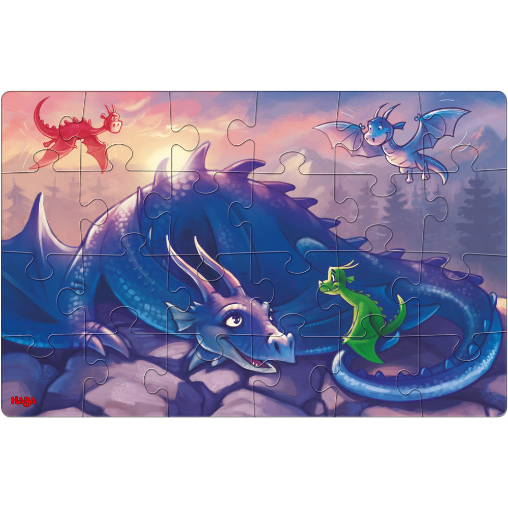 set van 2 puzzels draken - set de 2 puzzles dragons