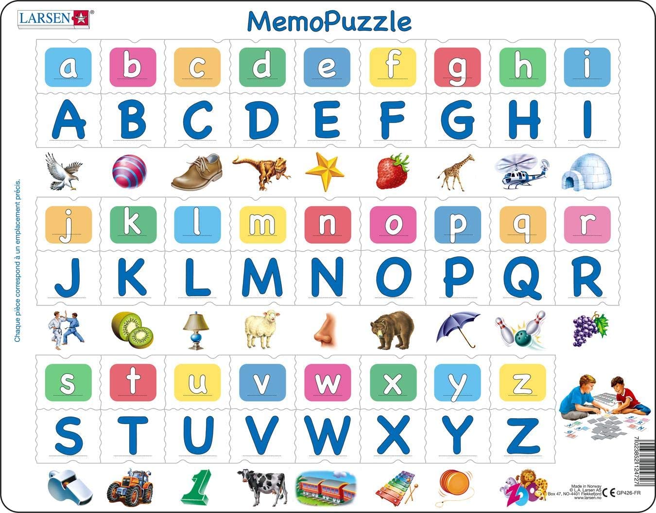 puzzel apprendre à lire alphabet 52 st - FRA