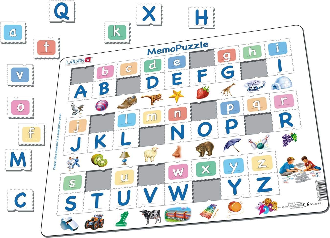puzzel apprendre à lire alphabet 52 st - FRA