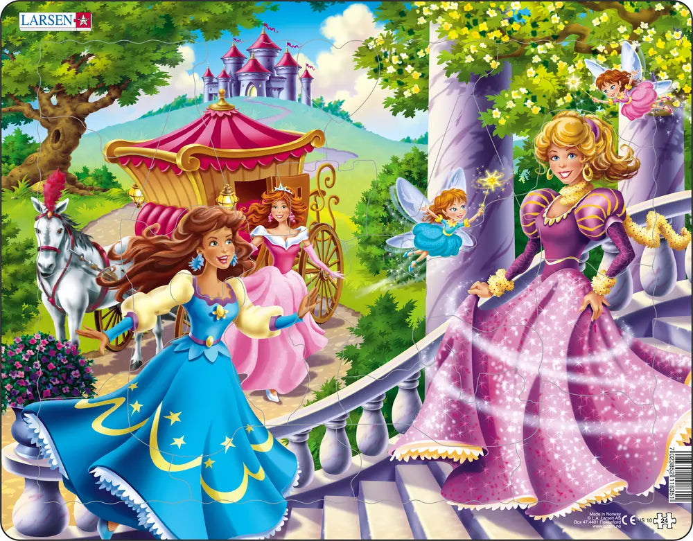 puzzel 24pc prinsessen