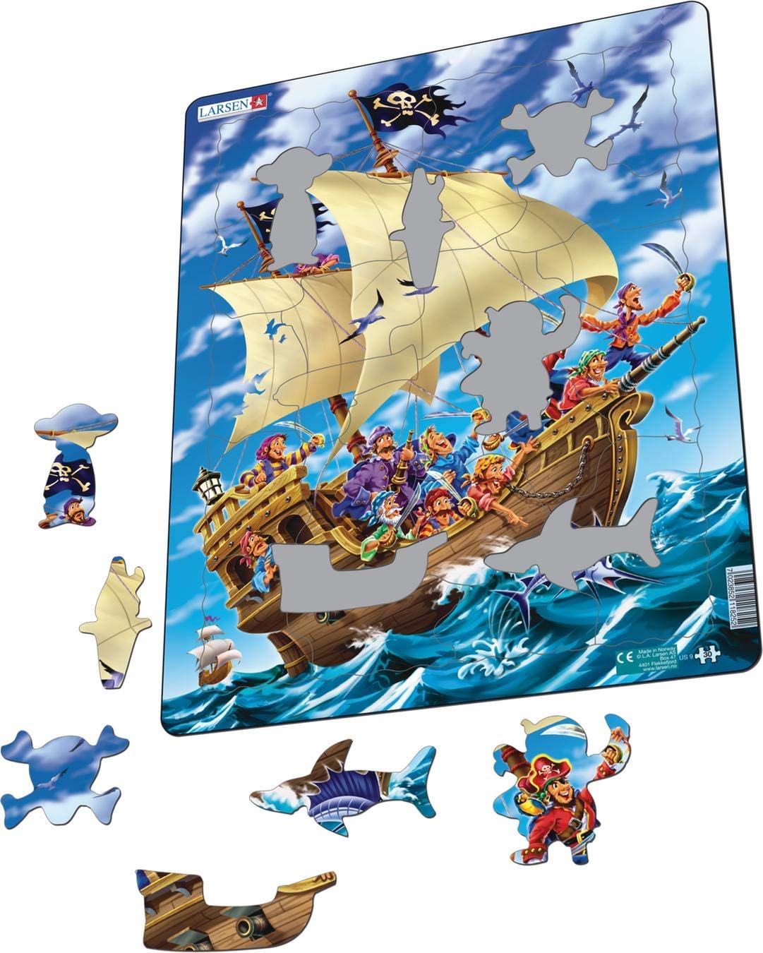 maxi puzzel piraten inval 30st- maxi puzzle raid des pirates 30pc