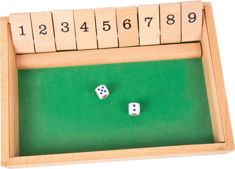 shut the box met cijfers - fermez la boîte avec les chiffres