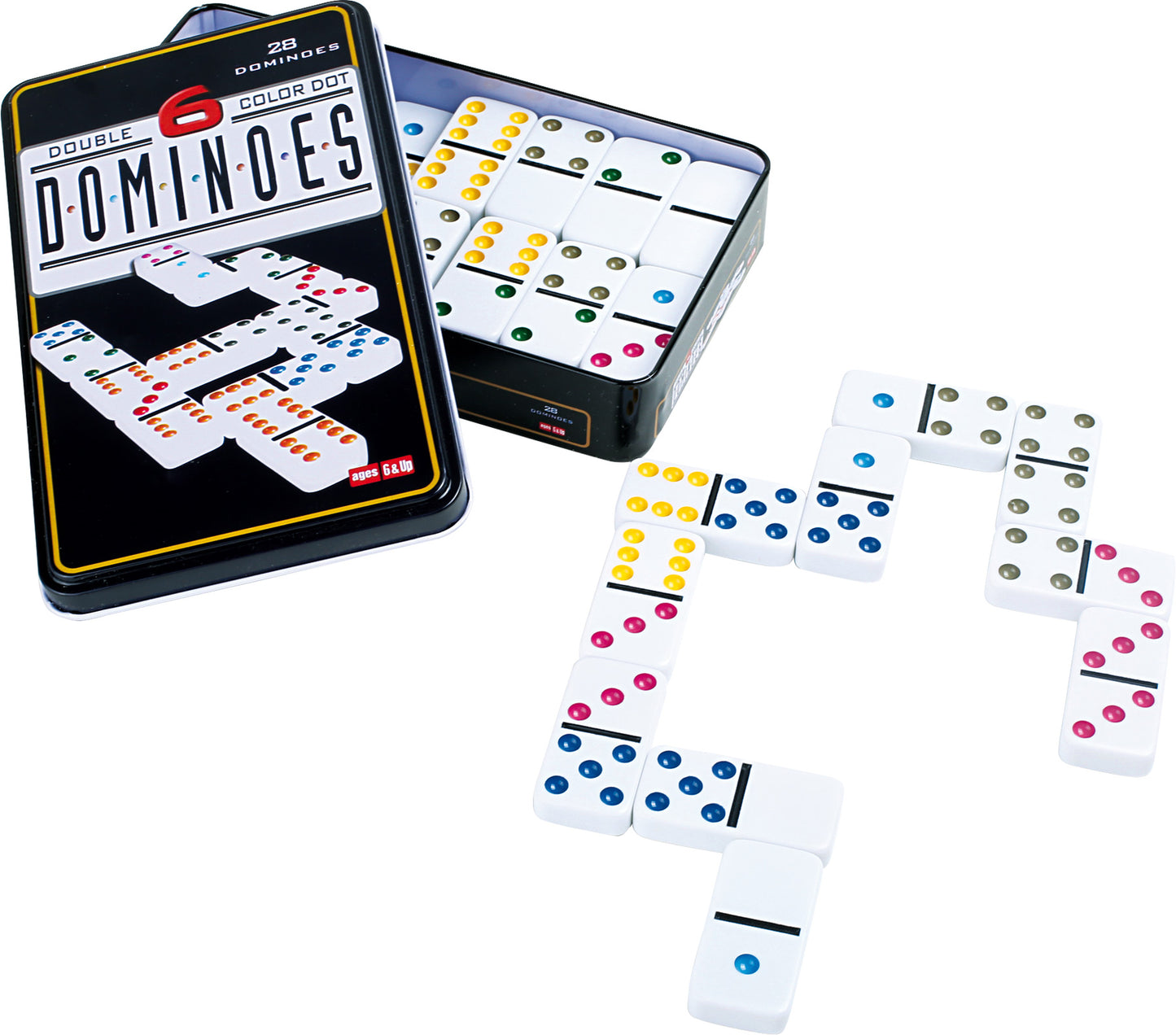 domino 6 kleuren - domino 6 couleurs