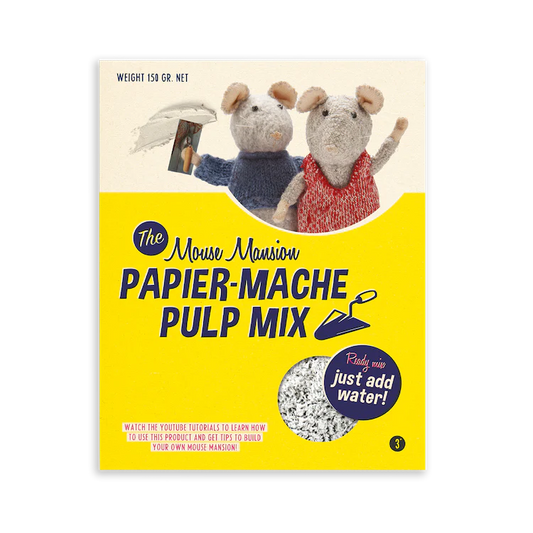 the mouse house paper mâché pulp mix - la maison des souris mélange de pâte à papier mâché