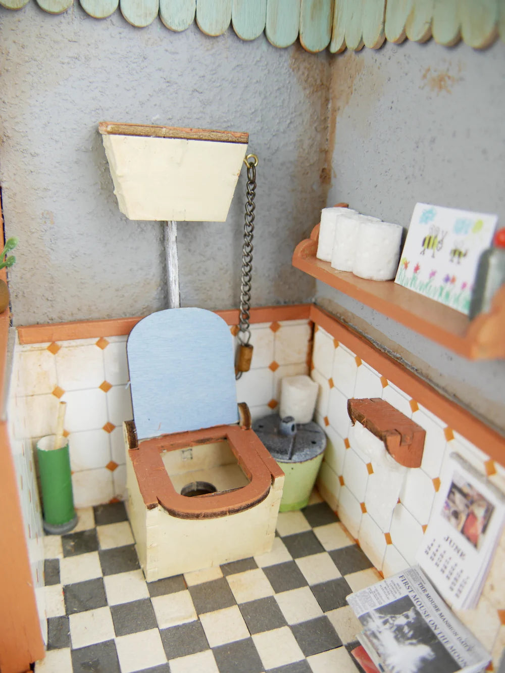 le kit de meubles de maison de souris artisanat de salle de bains - kit d’ensemble de salle de bain pour assembleur