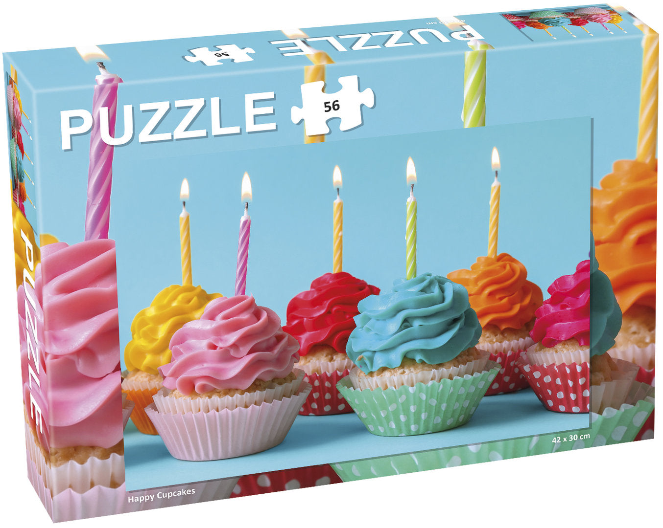 puzzel karton cupcakes WIP ! 56 pcs