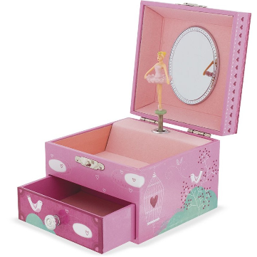 Boîte à bijoux musicale "cage à oiseaux" Petite
