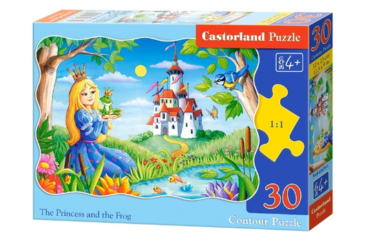 puzzle carton 30pc la princesse et la grenouille - la princesse et la grenouille