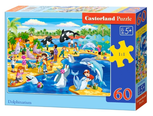 puzzle en carton 60pc delphinarium