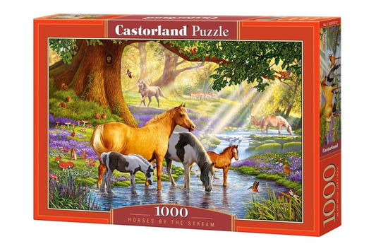 puzzle chevaux au bord du ruisseau 1000pc